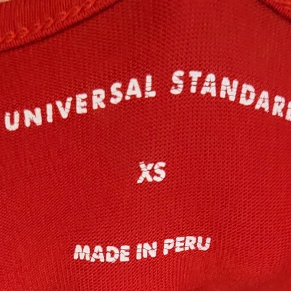 Universal Standard Poise Red V-neck Zipper Pocket Comfy Midi Dress Size XS 10/12 - Picture 5 of 12